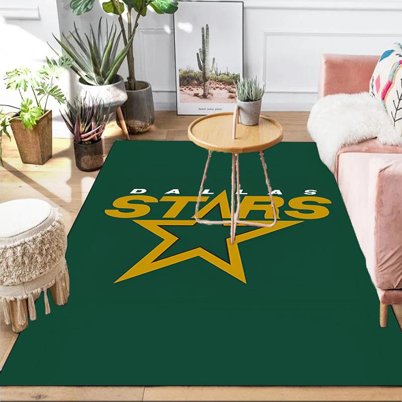 Dallas Hockey Team Area Rug Suitable for Indoor And Outdoor,Carpets for Kitchens, Homes, Offices, Living Rooms,Home Decor,Christmas Gift