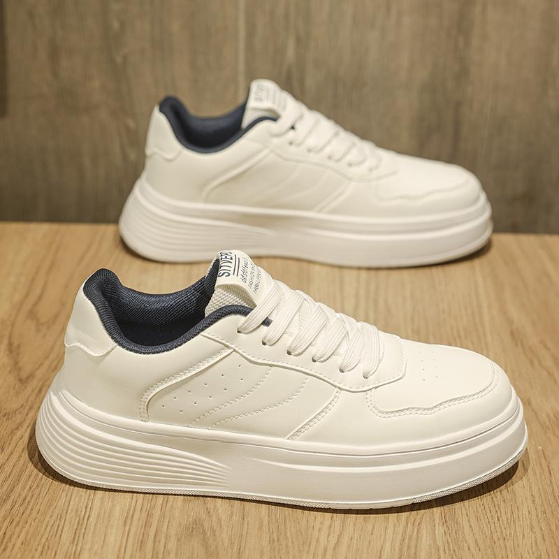 

Чоловіче модне повсякденне низьке взуття для скейтбордингу Хлопчики Зручні кросівки Студенти У тренді М’яка підошва Класичне дихаюче спортивне взуття Не ковзає 44 білий/синій