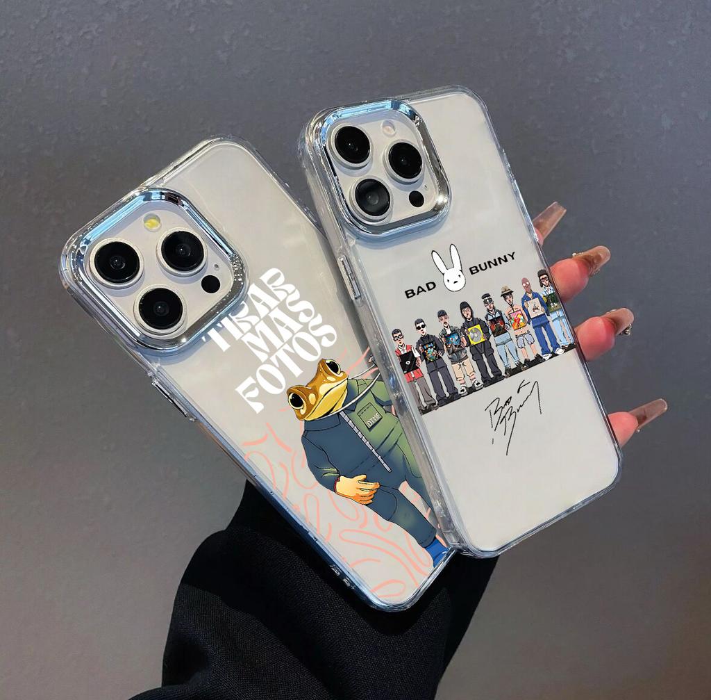 Raper nowy Bad Bunny Gorące Etui Na Telefon Dla iPhone 17 16e 16 15 14 13 12 11 Pro Max X XR XSMAX 8 7 Air Plus Przezroczyste Miękkie Etui