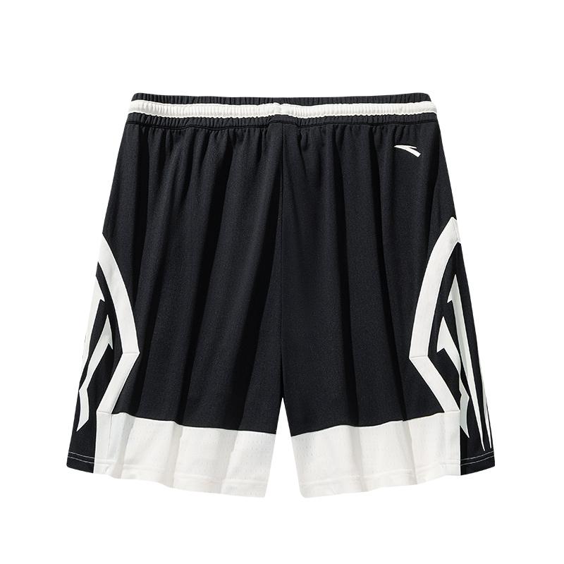 Anta Komfortable Enkle Allsidige Mellomhøye Sports Snøreshorts Unisex Shorts Basic-Svart 172521307-5