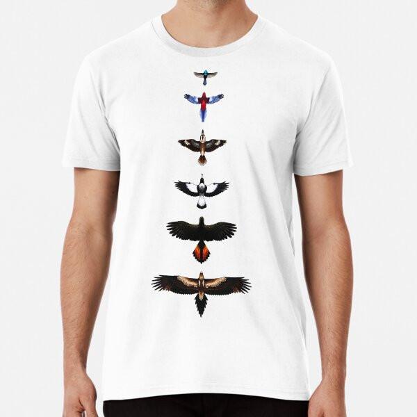Australian Birds  Illustrated TShirt Made in Australia Unisex T-Shirt M