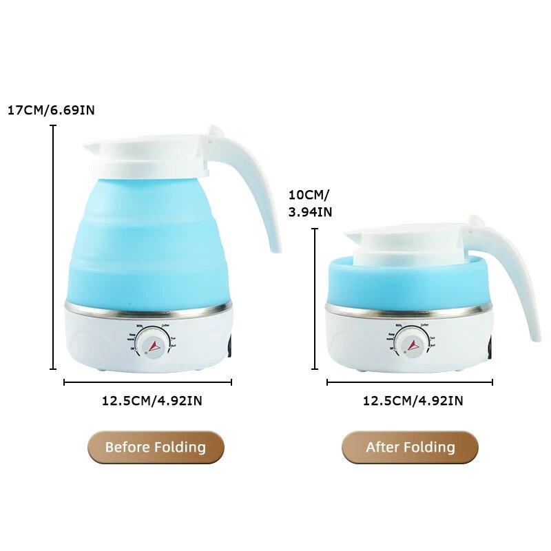 600ML Outdoor Travel Portable Foldable Electric Kettle For Household Small Intelligent Power Outage Insulation Electric Kettle