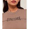 Gymshark Ribbed Cotton Crop Top Mocha Mauve Black B3c2w Nc1z
