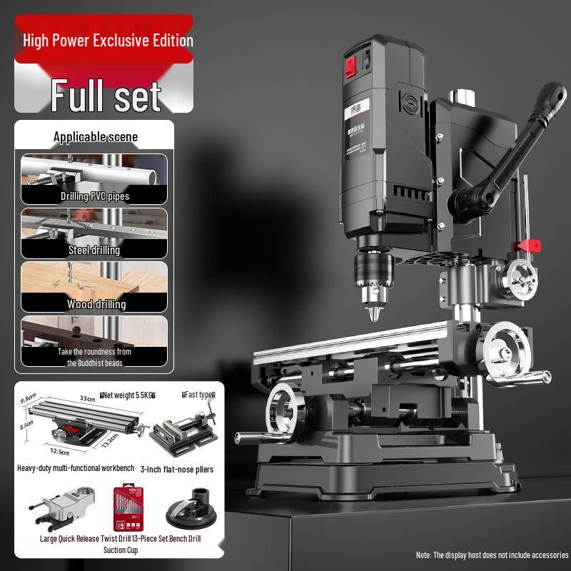 High-Power 220V Industrial-Grade Bench Drill: Multi-Functional Household Drilling Machine