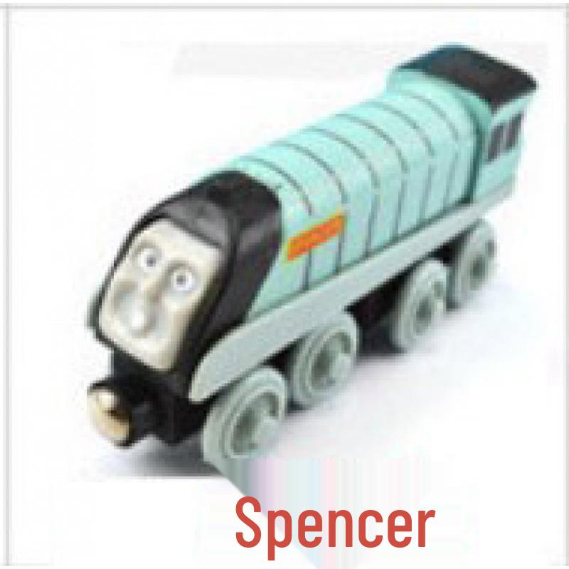 Magnetic Thomas the Tank Engine Wooden Train Set with Cake Party Decorations