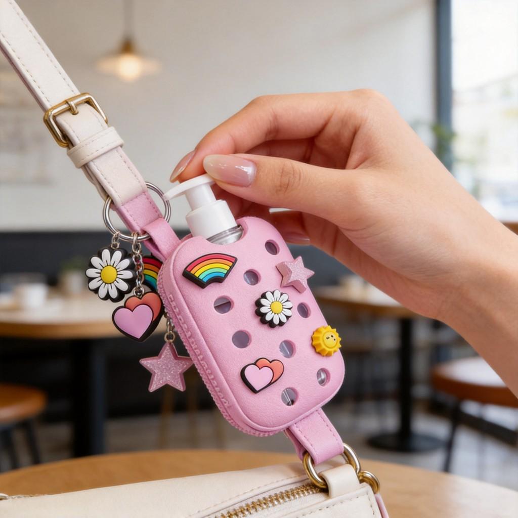 Touchland Hand Sanitizer Holder For Spray Bottles With Eva Material For Travel And Daily Use