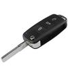 Fit for VW Golf MK5 Passat Beetle  70mm X 35mm X 15mm 3 Buttons FLIP Remote Key FOB CASE FLIPRKFC003