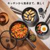 SENSARTE Deep Frying with Induction Gas All Heat Swiss Easy To High Heat Black Pan, 24cm, Lid, Non-Stick, Compatible, Compatible, Stir-Fry Pan,