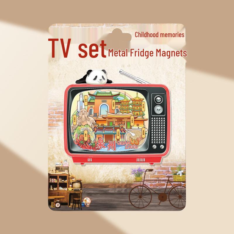 Magnetic Metal Refrigerator Magnets: City-Themed Cultural Souvenirs and Creative Tourist Gifts