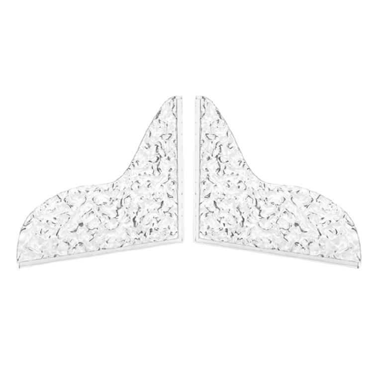 

2Pcs Clear Acrylic Shower Water Guards Practical Bathtub Corner Splash Barrier Water Protectors Bathroom Accessory 1