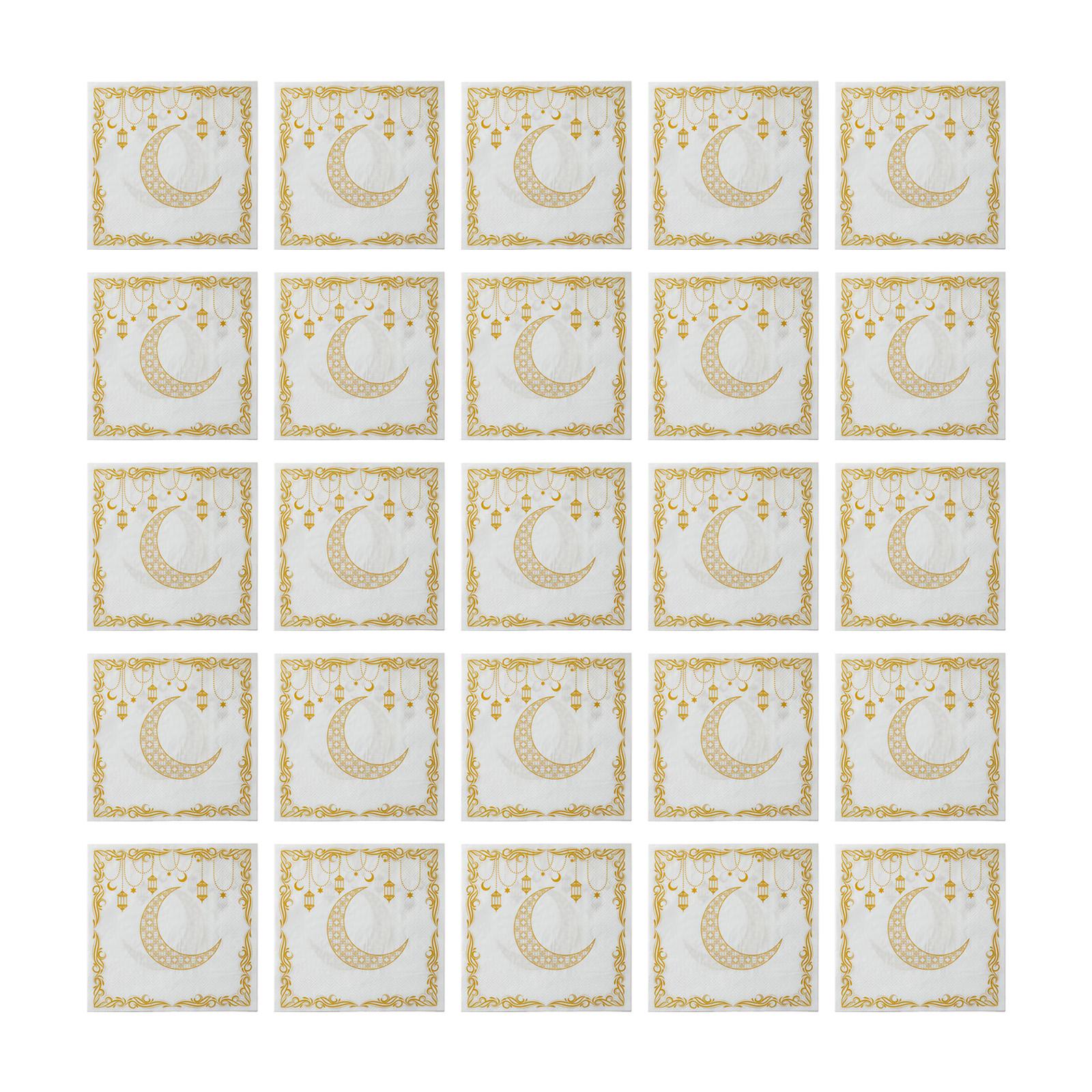 20Pcs Premium Moons Festival Napkins Stylish Disposable Napkins Suitable For Family Reunions Restaurant 1
