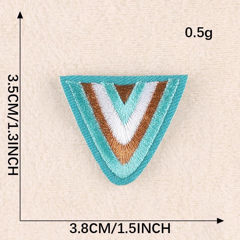 Duoku English Alphabet Cloth Sticker Computer Embroidery Label Small Patch Clothing Textile Accessories Embroidery Sticker