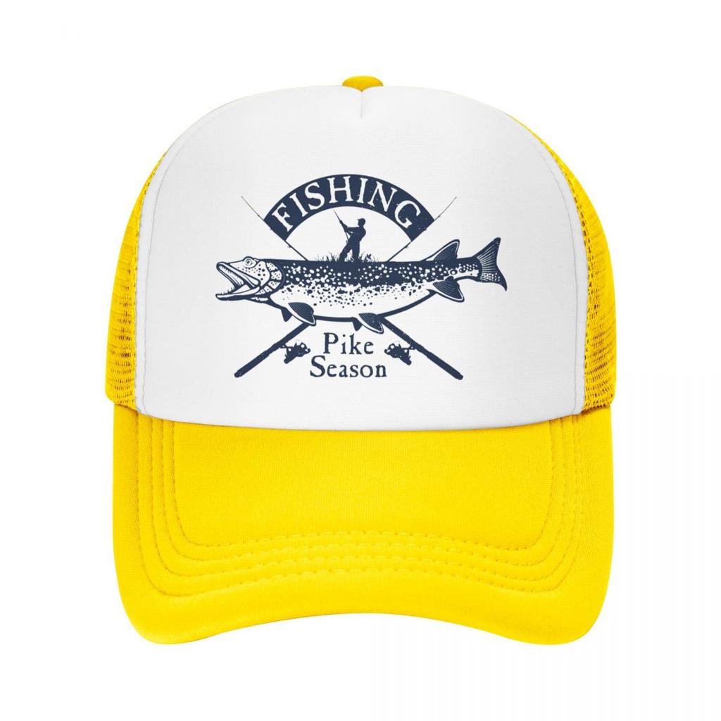 Punk unisexe brochet pêche camionneur chapeau adulte pêcheur poisson réglable casquette de Baseball WoUnisex unisexe extérieur