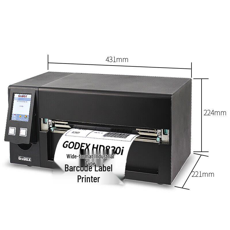 GODEX HD830i 219.5mm Industrial Label Printer CN plug (adapter included)