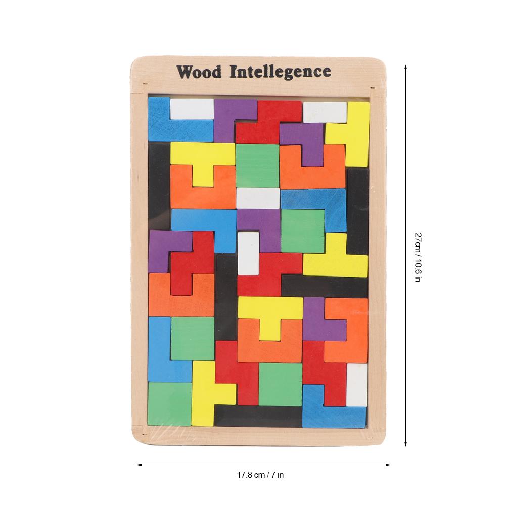 Wooden Colorful Children Kids Puzzle Jigsaw Toy  Building Block Educational Toy