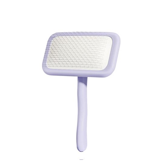 

Cat Deshedding Brush Pet Grooming Comb Rounded Angled Teeth Remove Loose Undercoat Massage Dematting Comb for Long Short Hair Cats Dogs S фіолетовий