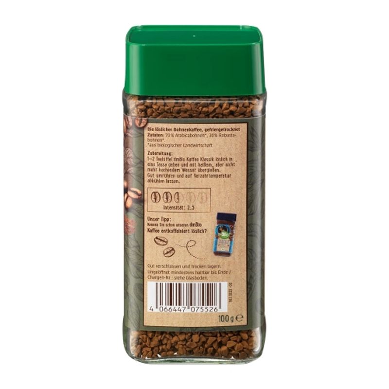 DM Bio Instant Coffee Classic 100g