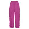 Women's Casual Patchwork Button Seven-Point Pants - 2024 Spring/Summer Collection