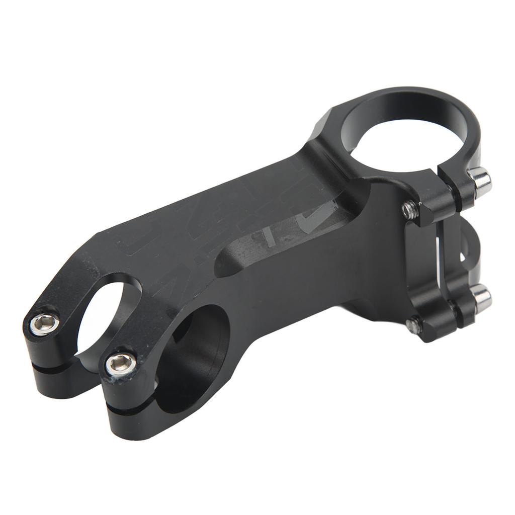 Bike Stem Aluminium Alloy Black Mountain Bike Handlebar Riser Negative 25 Degrees Bike Short Handlebar Stem Riser 70mm