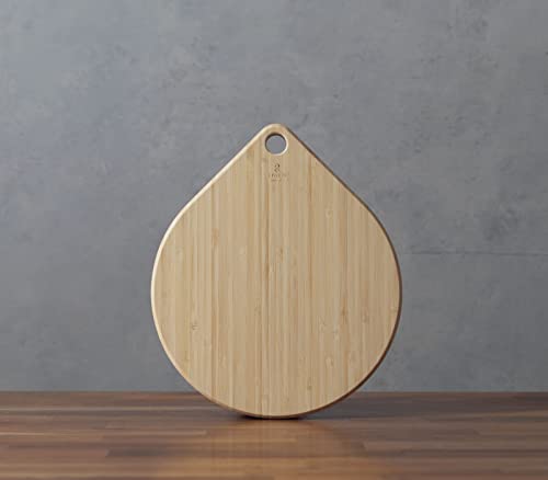RIVERET RV-504 Round Cutting Board, Reversible Color, Bamboo, Dishwasher Safe