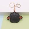 PU Leather Mountain Sheep Keychain Vivid Adorable Cartoon Design Pendant for Clutch Bag Decor Birthday Gift