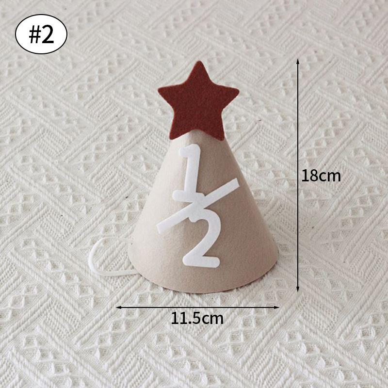 Cute Happy Birthday Hat Felt Cone Hats DIY Birthday Cap Celebration Decor Birthday Party Supplies Photo Props for Adult Kids