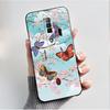 Pattern Case For ZTE Nubia RedMagic 7 5G Funda For Nubia RedMagic 7S 5G Soft Silicone Black Shell Cute Flower Cartoon Capa Cover