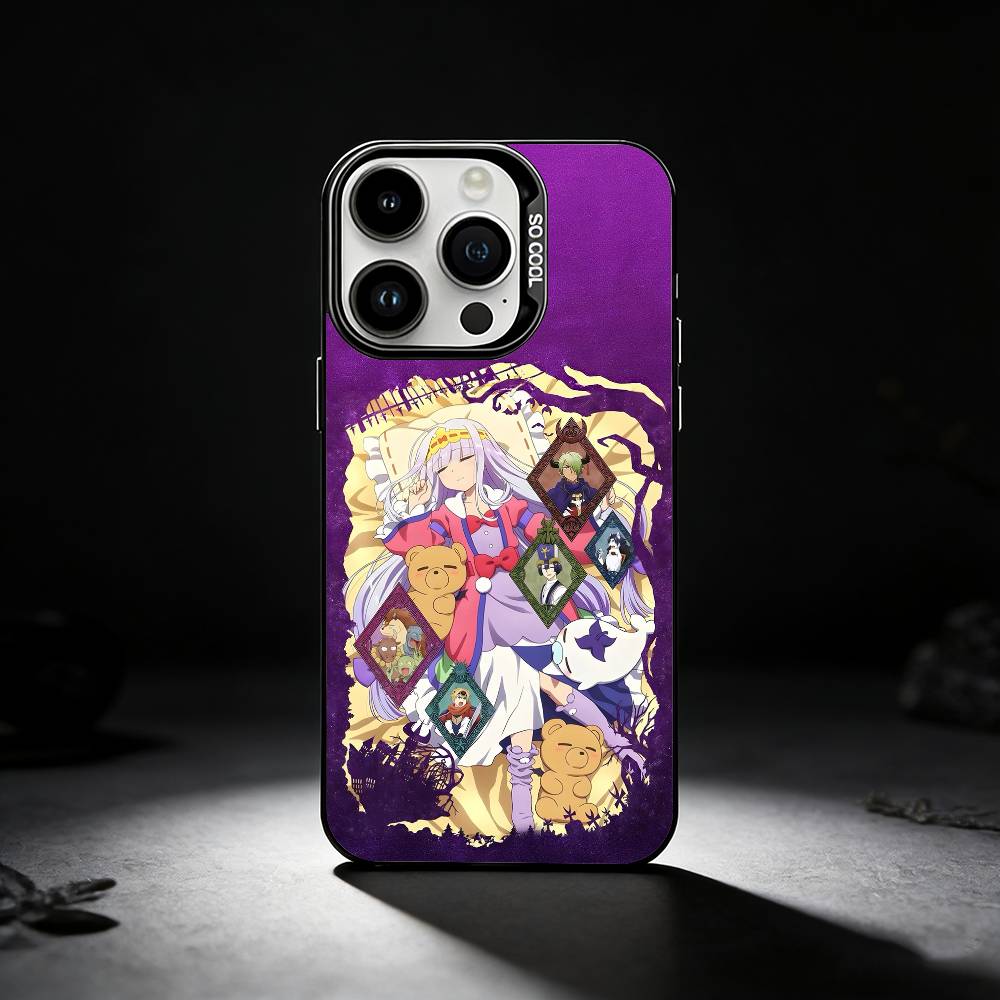 Sleepy Demon C-Castle Phone Case For iPhone 17,16,15,14,13,12,11 Plus,Pro Max,XS,Colored silver phone case