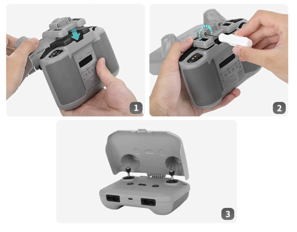 2-in-1 Sunshade Protective Cover for DJI RC-N1/N2 Controller - DJI Mini 3/4 Pro/Air 2/3/Mavic 3 Pro