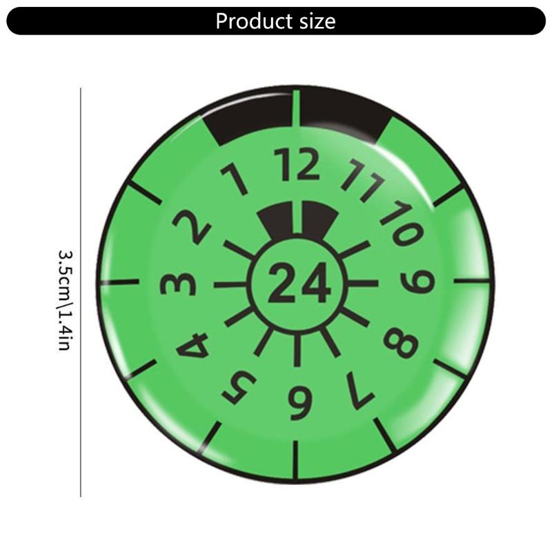 Pack Of 2 3D Gel Raised License Plate Inspection Stickers Strong Waterproof Car Decors Long Lasting Car Inspection Label