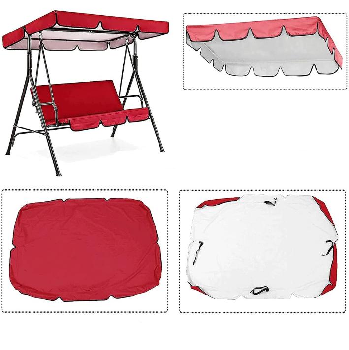 

Three Person Swing Metal Porch Swing Chair 210D Oxford Fabric Comfortable Swing Accessories Waterproof Canopy Cover China Mainland