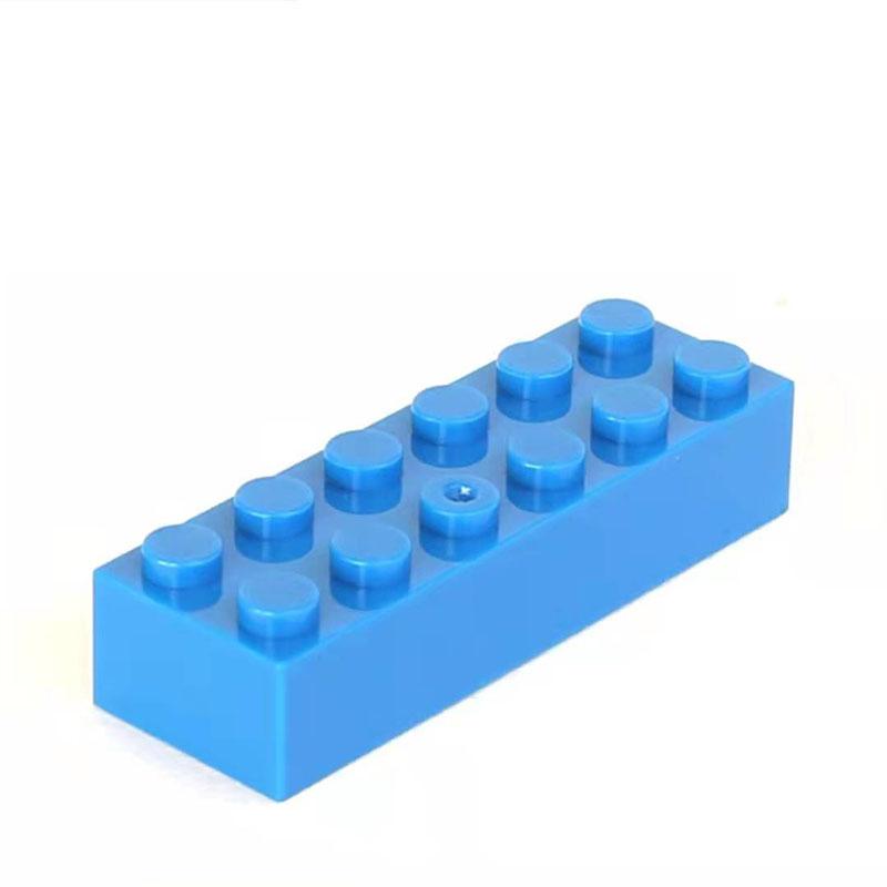 100g 2x6 Dot DlY Assembling Modules ThickFigures Bricks Educational Toy Creative Design SizeCompatible Equipped With Durable Plastic Playthings for