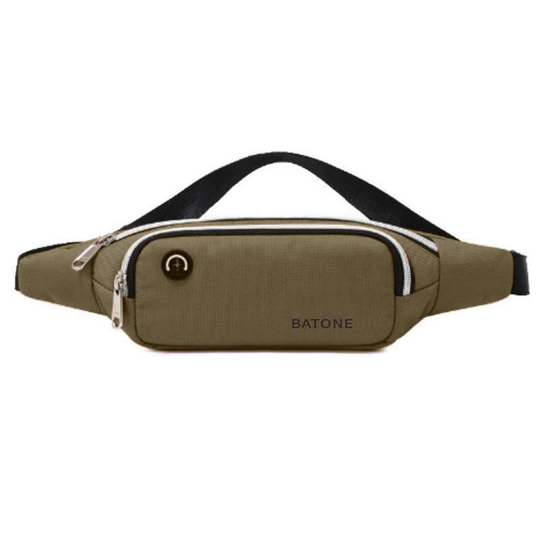 Casual Sports Women's Oxford Shoulder Bags Waterproof Light Men's Waist Crossbody Bag Simple Double-layer Female Handbags Purse