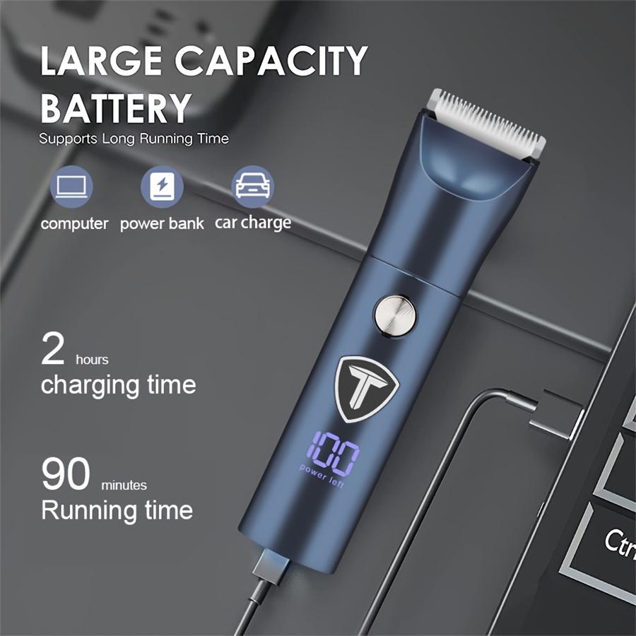 Professional Male Groin and Body Trimmer Electric Shaver with Replaceable Ceramic Blade Beauty Beard Trimmer