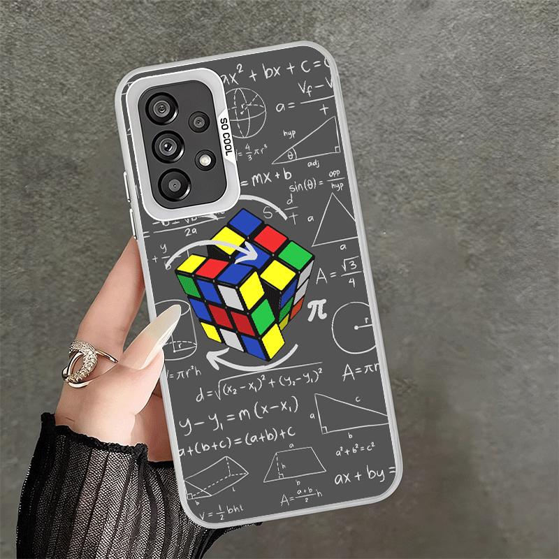 Rubik Cube Formula Spoofs Math Soft Phone Case for Samsung A17 A16 A15 A14 A13 A57 A56 A55 A54 A53 A37 A36 A35 A34 A33 A26 A25 A