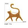 Emaille-Katzenbroschen für Frauen, Unisex, Strass, Tier-Anstecker, Bankett, Party, Rucksack, Geschenke, Schmuck, Zubehör