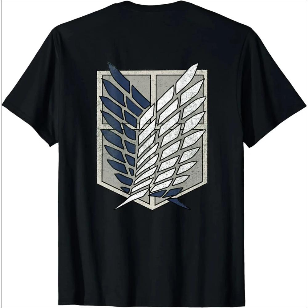 Attack on Titan Σεζόν 3 Scout Regiment Distress T-Shirt Anime Μπλουζάκι Γραφικά T-Shirts Harajuku Τοπ Μπλουζάκια