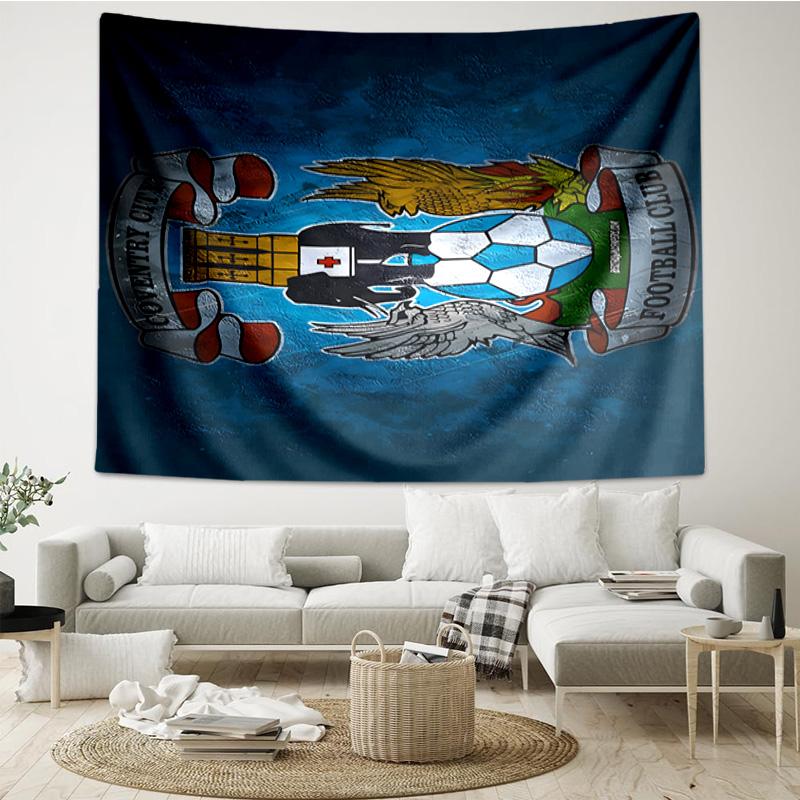 1PC Newcastle United Crest Printed Tapestry Room Decoration Wall Hanging for Living Room Bedroom, dormitory, Birthday and Christmas gifts