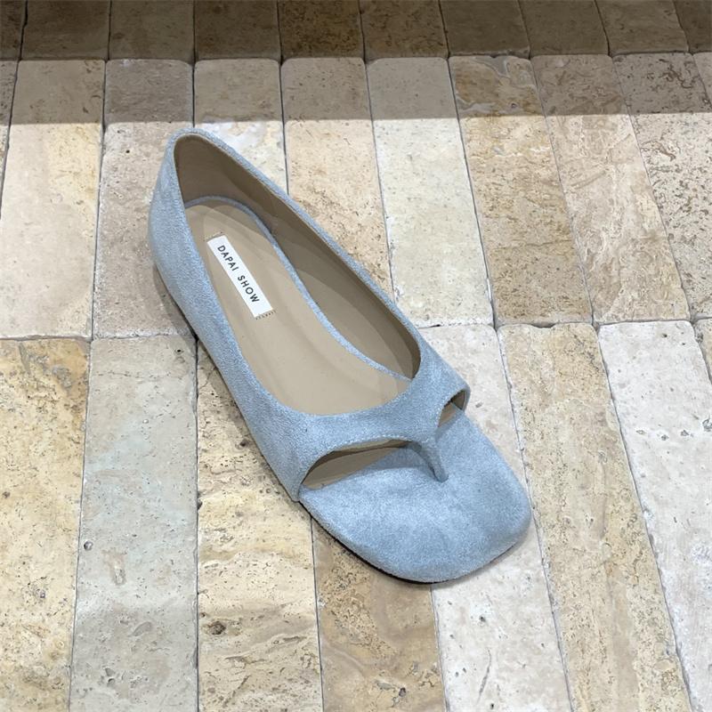 

IPPEUM Summer Sandals Flats For Women Split Toe Ballet Flats Shoes Sandalias De Mujer 245 небесно-голубой