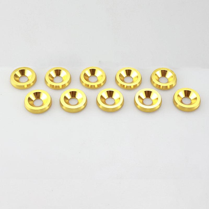 10Pcs M6 Car Modified Hex Fasteners Fender Washer Bumper Engine Concave Screws Car-styling Parts