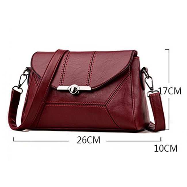2025 New Fashion Shoulder Bag Soft Leather Waterproof Messenger Bag Leisure Commuter Versatile Crossbody Bag