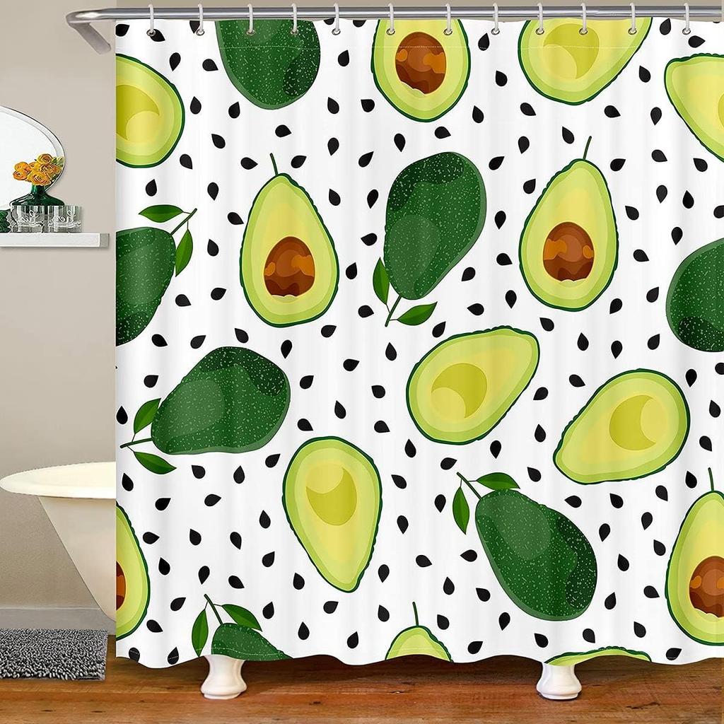 Outer Space Rocket Shower Curtain Galaxy Bath Curtain for Kids Boys Girl Cartoon Bathroom Accessories Universe Starry Sky
