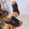 Nuovi sandali con zeppa da donna open toe bianchi moda estiva sandali comodi e traspiranti donna fibbia calzature femminili scarpe da donna
