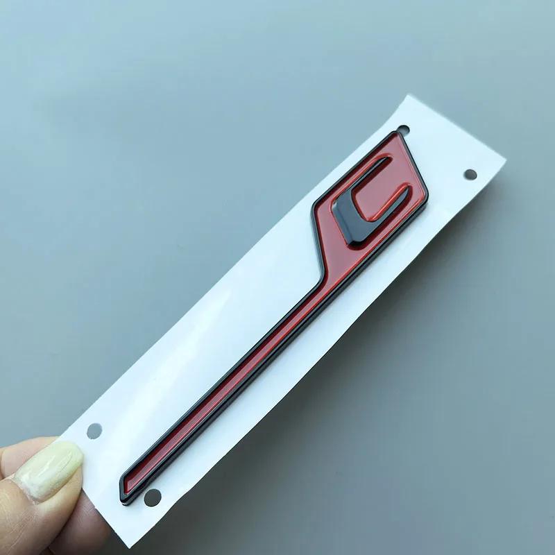 Long Underline S R C Badge ABS Car Emblem for Mercedes Benz AMG C63S E63S GTS GT63S GLC63S A45S CLA45S GLE63S Trunk Logo Sticker XG1