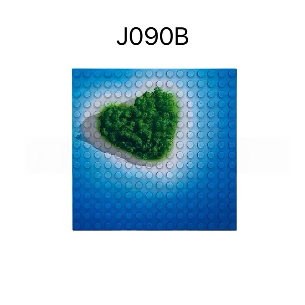 Love Island Baseplate 16 * 16 Single-Sided Small Particles Diy Small Particles Building Block Toy J090A