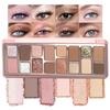 16 Kleuren Waterdicht Podium Oogschaduw Palet Geschikt voor Professioneel Dagelijks Gebruik Mat, Glanzend, Highlighter Tinten met Neutrale Dramatische Kleuren