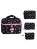 Large Cute Bow Makeup Bag - Portable Toiletry & Cosmetic Storage Clutch