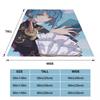 Anime Breathable Super Warm Soft Blanket for Bedding Travel Blanket Flannel