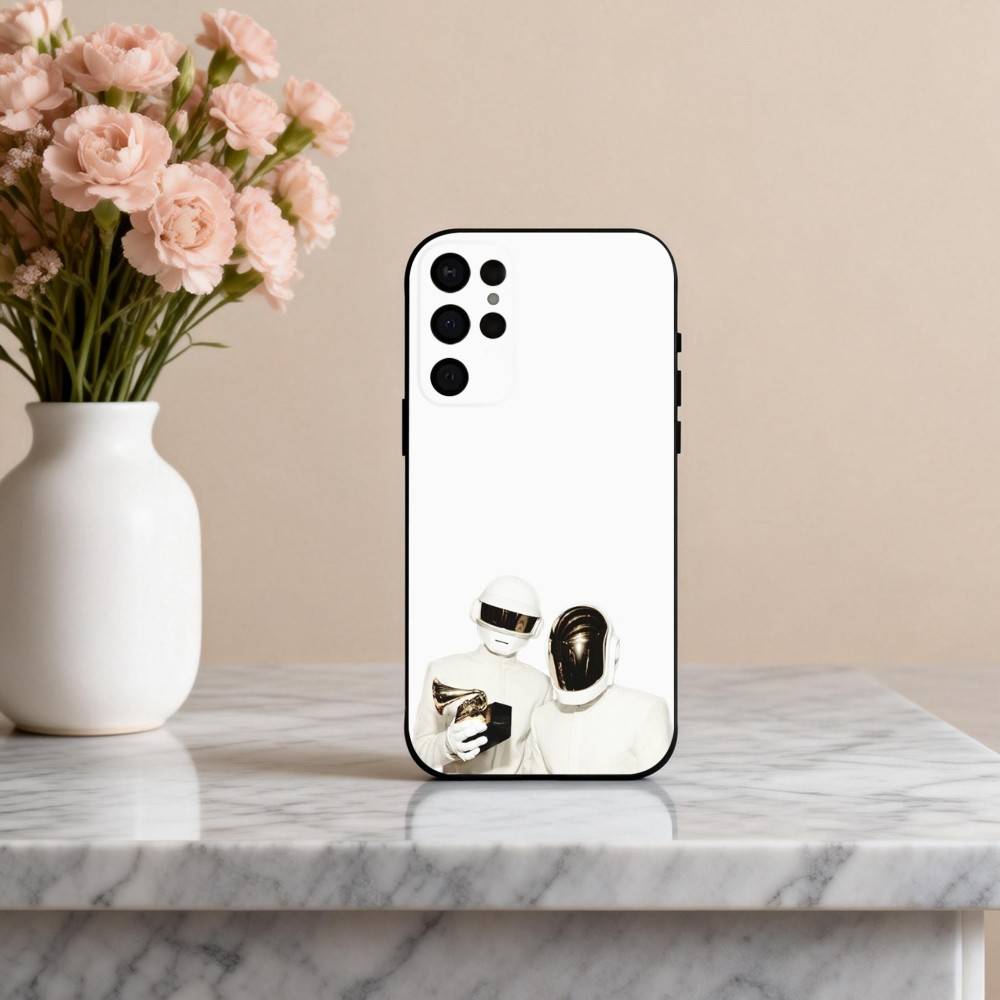 D-Daft-T P-Punk-K Phone Case For Samsung S25,24,23,22,30,21,10,9,Ultra,Plus,Lite,FE,4,5 G Soft Black Case