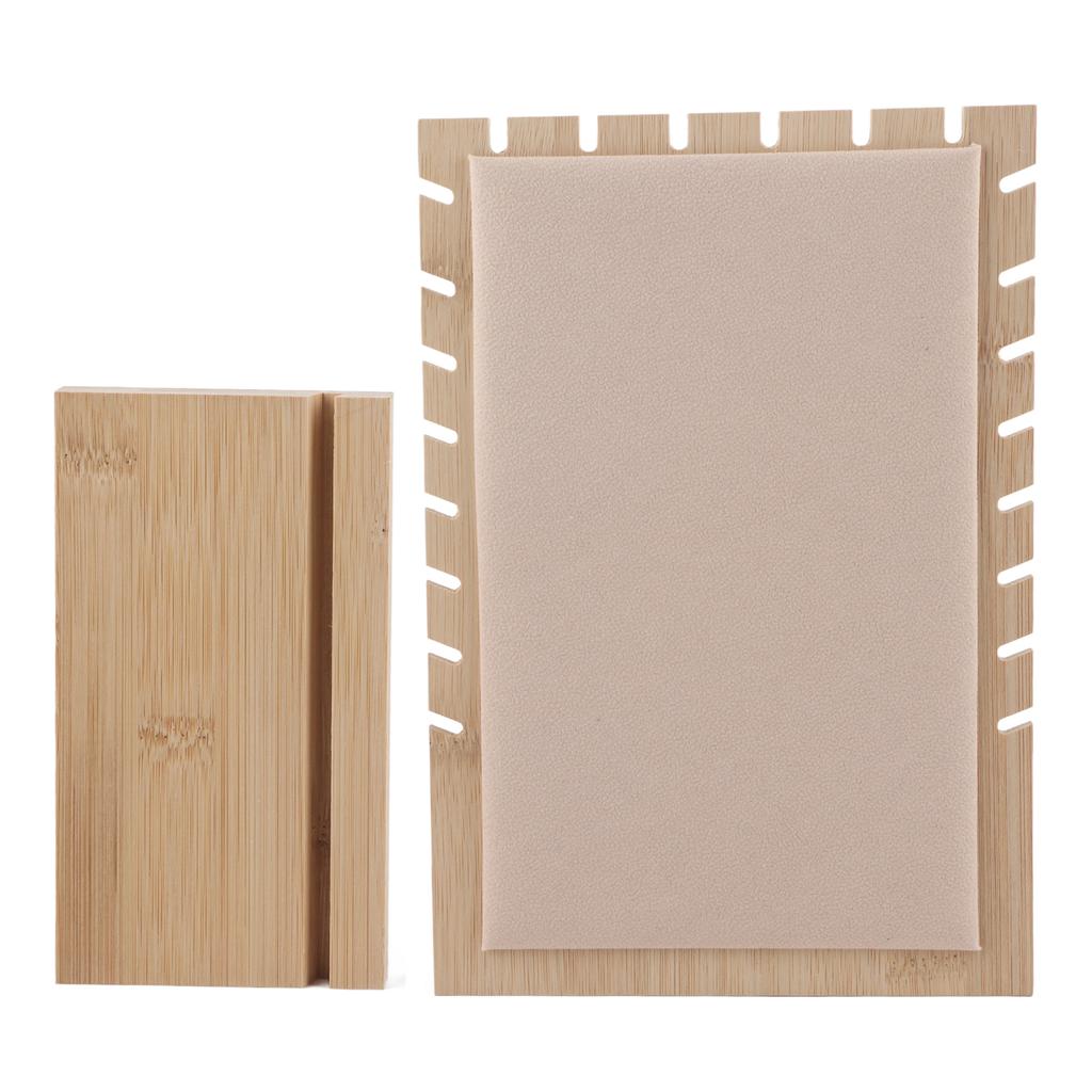 Wood Necklace Bracelet Pendant Jewelry Organizer Display Holder Stand Rack(White)